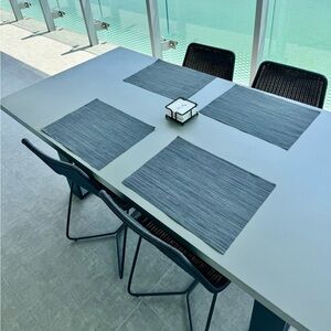 Gray placemats
